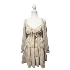 By The‎ River cottagecore tiered mini dress – size small